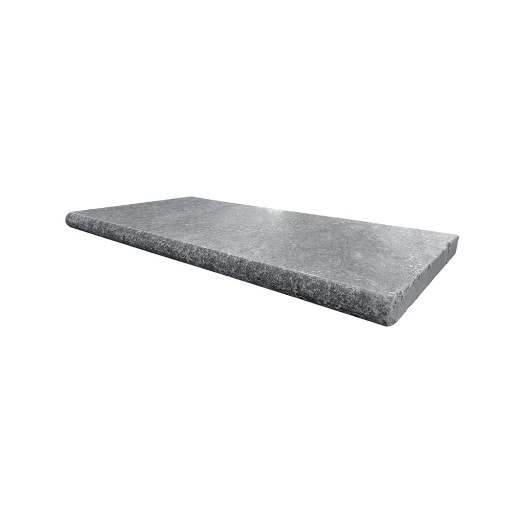 [BZR306030BT] Bluestone marmer randsteen 30 x 60 x 3 cm zwembad randsteen model b getrommeld