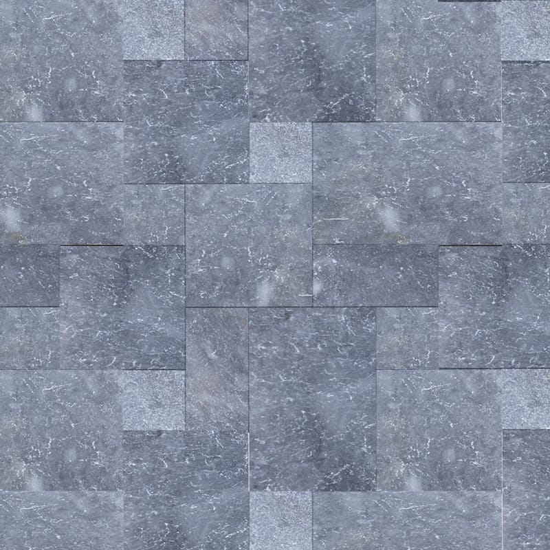 [BRS406012BT] Bluestone marmer vloertegel  kleine roman set 1.2 cm model b getrommeld