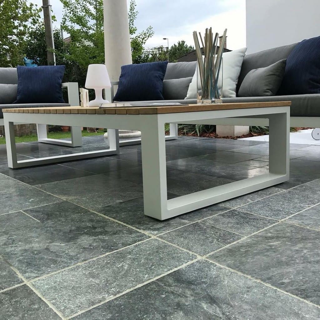 [B406012T] Bluestone marmer vloertegel 40 x 60 x 1.2 cm  getrommeld