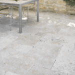 Classic travertin terrastegel kleine roman set 3 cm model a getrommeld - Afbeelding 10