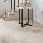 Classic Light travertin vloertegel kleine roman set 1.2 cm model a getrommeld