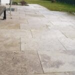 Classic travertin terrastegel 40.6 x 61 x 3 cm  getrommeld
