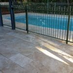 Classic travertin terrastegel 40.6 x 61 x 3 cm  getrommeld