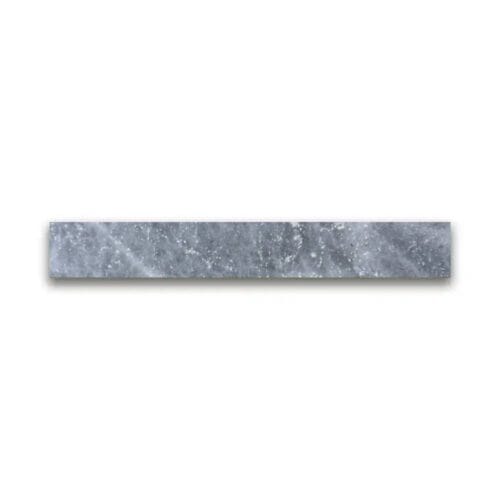 Sky Blue marmer vloertegel 8 x 40 x 1.2 cm plint model b getrommeld